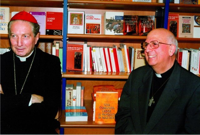 Il card. Martini e padre Bartolomeno Sorge